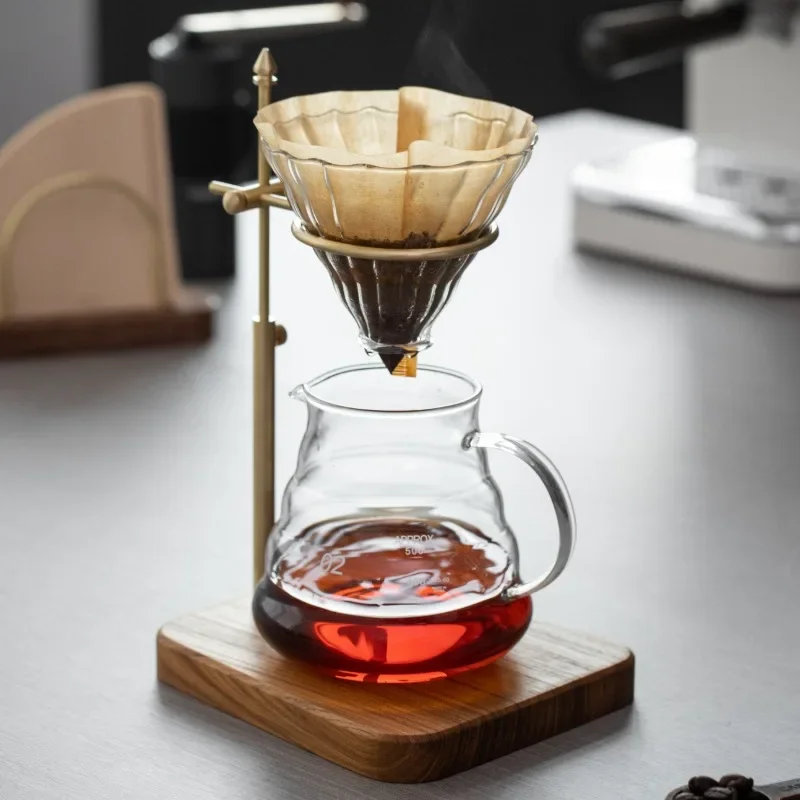 Coffee Equipment Filter - HeMu Solid Wood Brass Hand Brewed