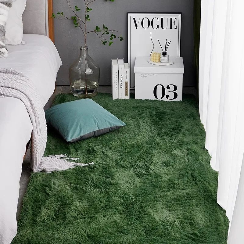 Coffee Equipment At Home - VIKAMA Silk Wool Rugs Luxurious Green