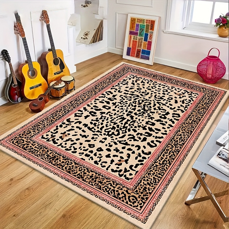 Coffee Equipment At Home - Retro Leopard Print Style Carpet Living