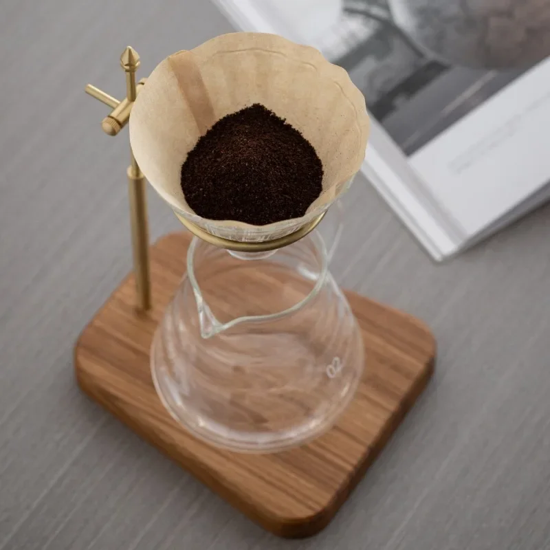 HeMu Solid Wood Brass Hand Bre - Coffee Equipment Filter recension och pris