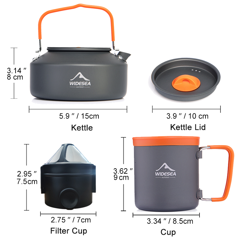 Widesea Camping Coffee Cookwar - Coffee Equipment Filter recension och pris
