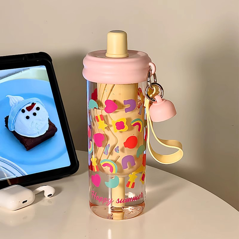 650ml Cute Hearts Water Bottle - Coffee Equipment Filter recension och pris