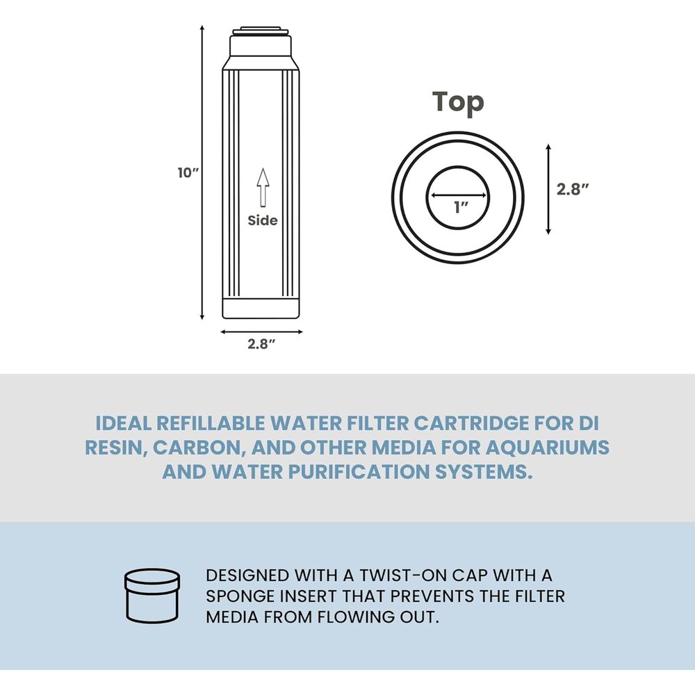 10 x 2.5 Refillable Water Filt - Water Filter Cartridge recension och pris