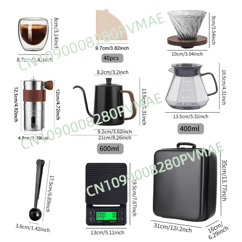 Hand pour-over coffee set outd - Coffee Equipment Gift recension och pris