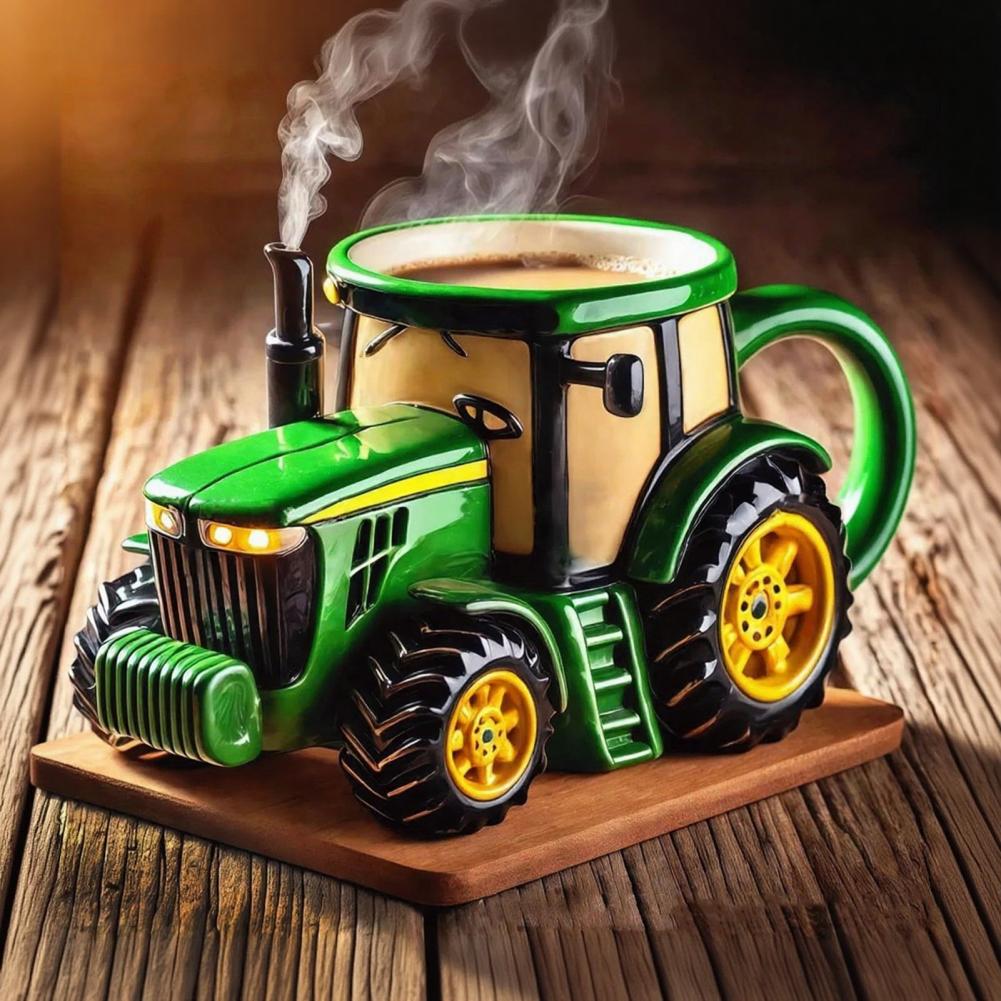 Handcrafted Tractor Coffee Mug - Coffee Equipment Gift recension och pris