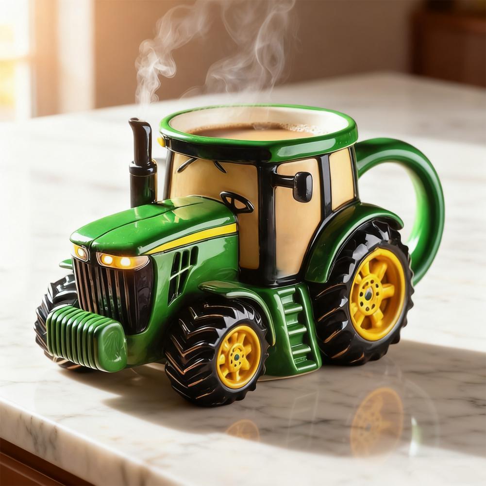 Handcrafted Tractor Coffee Mug - Coffee Equipment Gift recension och pris