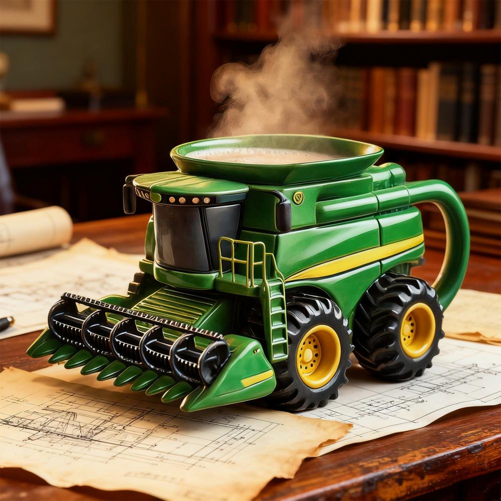 Handcrafted Tractor Coffee Mug - Coffee Equipment Gift recension och pris