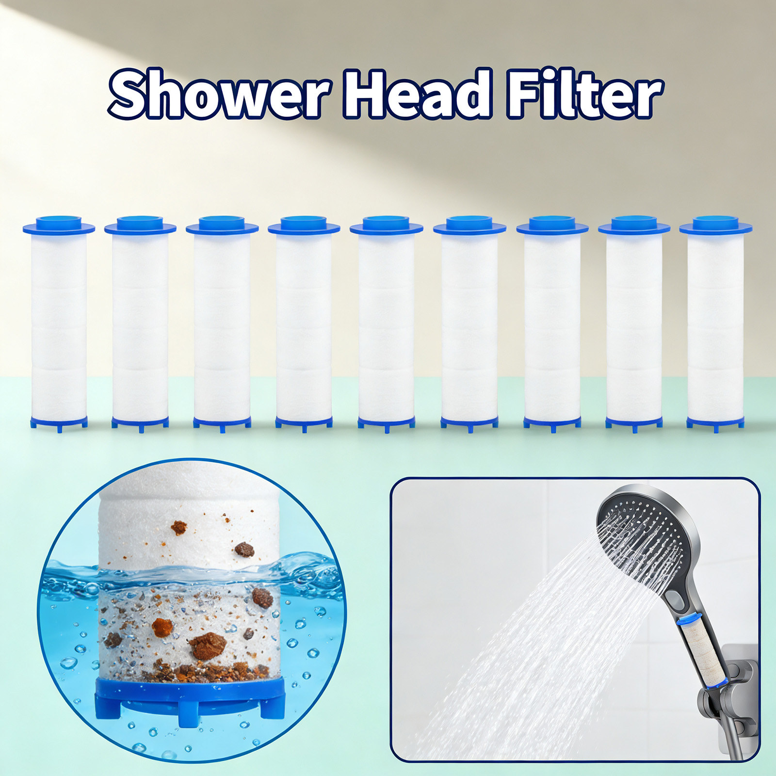 20Pcs Replacement Shower Filte - Water Filter Cartridge recension och pris