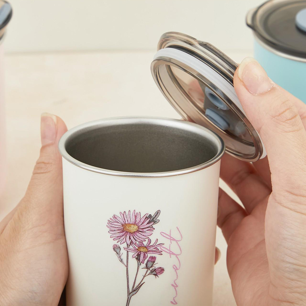 Custom Birth Flower Stainless  - Coffee Equipment Gift recension och pris
