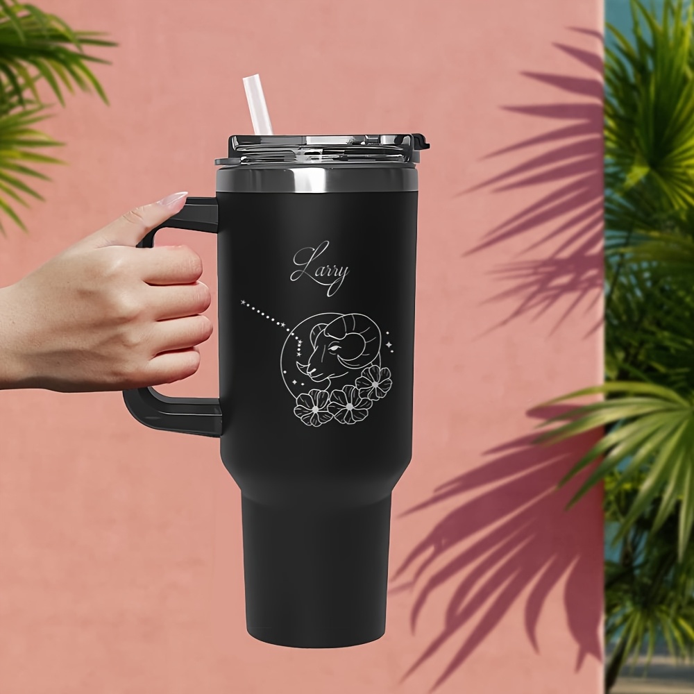 A Custom Black Travel Mug Feat - Coffee Equipment Gift recension och pris