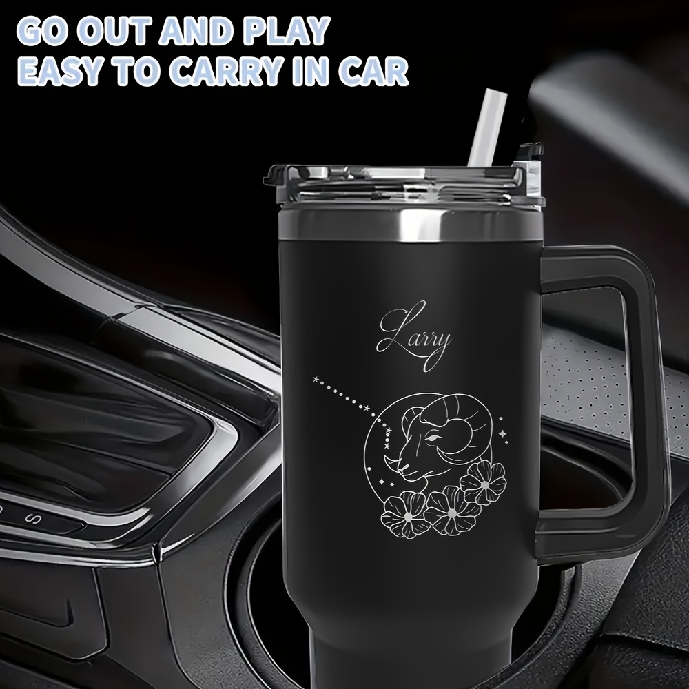 A Custom Black Travel Mug Feat - Coffee Equipment Gift recension och pris